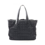 Chanel Tote New Travel Line MM Black Leather