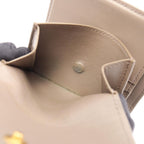Celine Trifold Wallet Small Gray Beige Leather — view 6