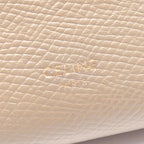 Celine Trifold Wallet Small Gray Beige Leather — view 4