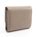 Celine Trifold Wallet Small Gray Beige Leather — view 2