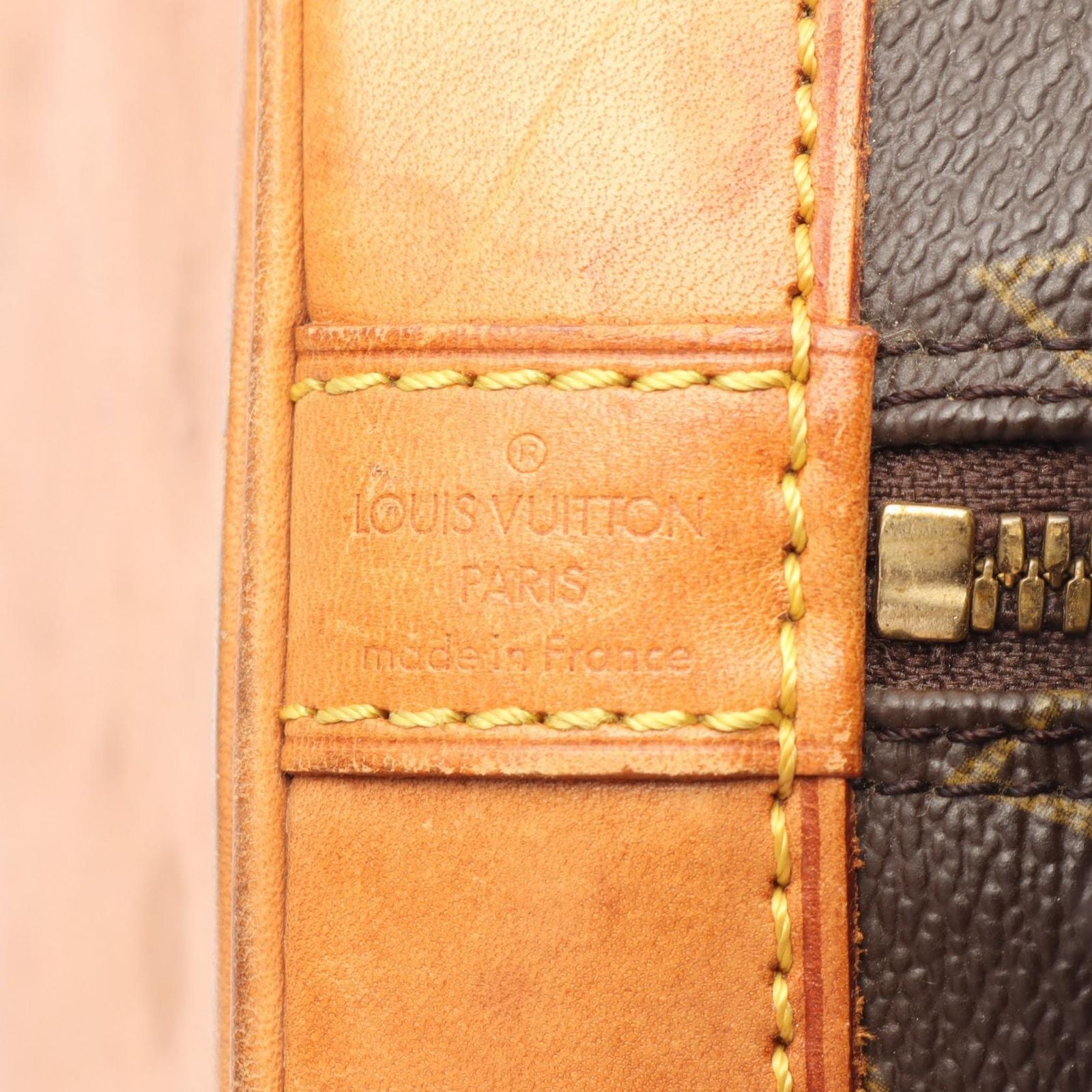 Louis Vuitton Handbag Alma PM Canvas Leather — view 4