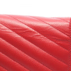 Saint Laurent Paris Shoulder Bag Cassandra Classic Red Leather Chain Wallet — view 9