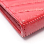 Saint Laurent Paris Shoulder Bag Cassandra Classic Red Leather Chain Wallet — view 7