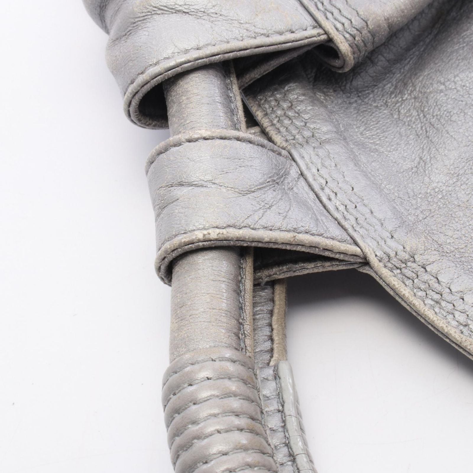 Loewe Handbag Nappa Aire Silver Leather — view 7