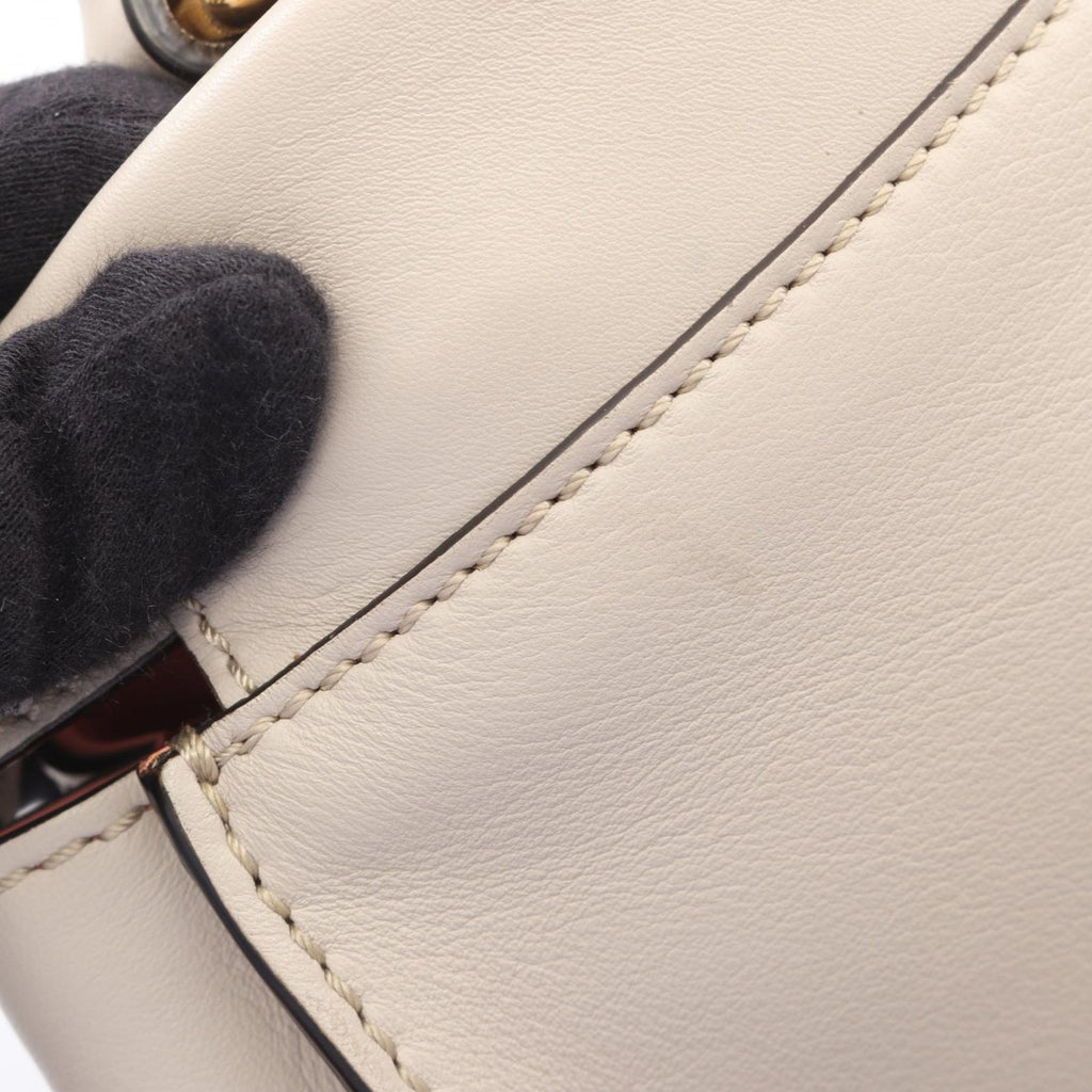 Fendi Handbag Peekaboo Regular 2-Way Gray Leather — view 9