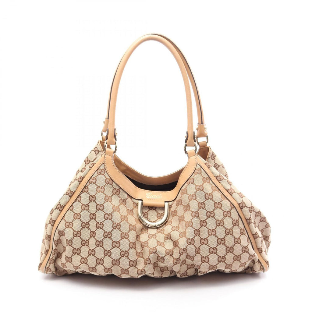 Gucci Shoulder Bag Abbey GG Canvas Beige