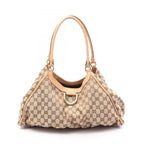 Gucci Shoulder Bag Abbey GG Canvas Beige