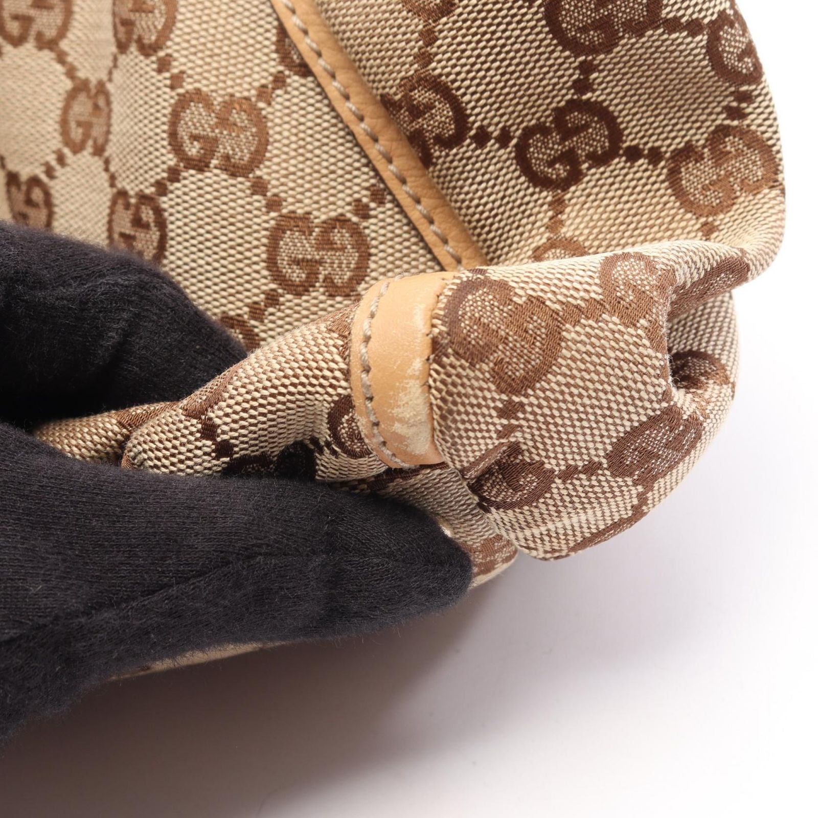 Gucci Shoulder Bag Abbey GG Canvas Beige — view 7