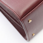 Saint Laurent Paris Handbag Cassandra 2-Way Bordeaux Leather — view 6