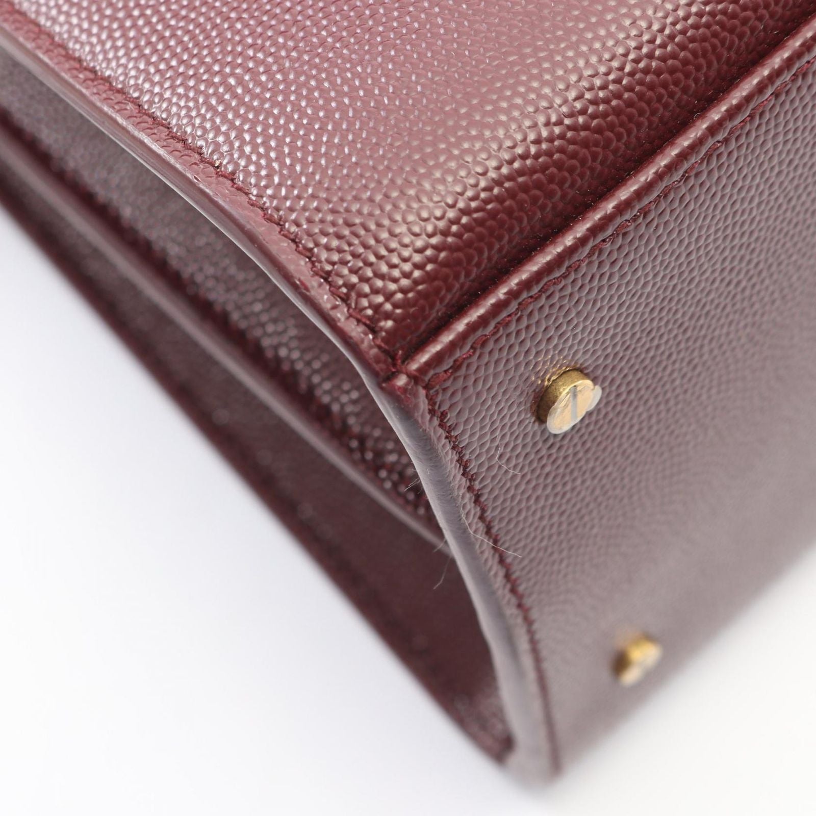 Saint Laurent Paris Handbag Cassandra 2-Way Bordeaux Leather — view 6