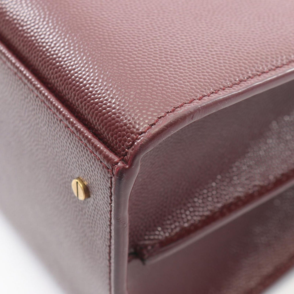 Saint Laurent Paris Handbag Cassandra 2-Way Bordeaux Leather — view 9