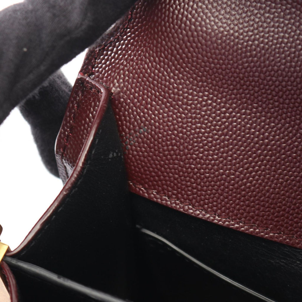 Saint Laurent Paris Handbag Cassandra 2-Way Bordeaux Leather — view 8