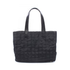 Chanel Tote New Travel Line MM Black Leather