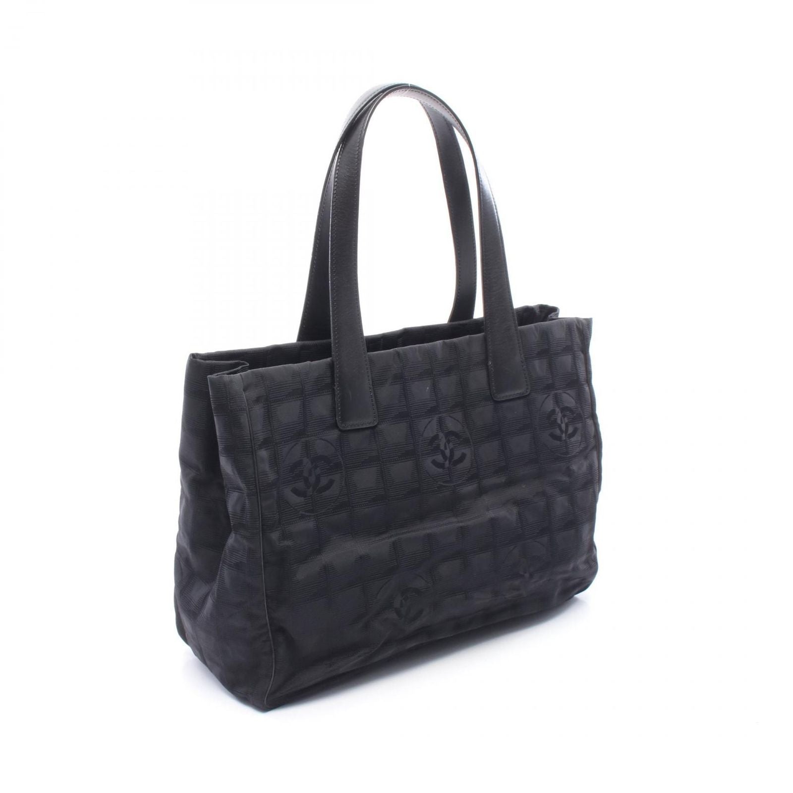 Chanel Tote New Travel Line MM Black Leather — view 2