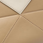 Loewe Handbag Puzzle Fold Mini 2-Way Beige Ivory Leather Tote — view 8