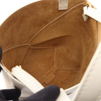 Loewe Handbag Puzzle Fold Mini 2-Way Beige Ivory Leather Tote — view 3