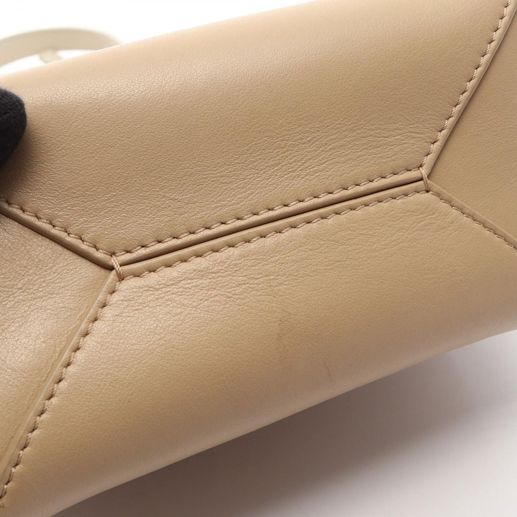 Loewe Handbag Puzzle Fold Mini 2-Way Beige Ivory Leather Tote — view 7