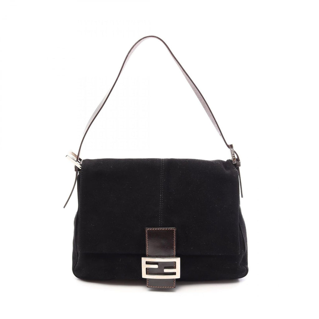 Fendi Handbag Mamma Baguette Black Leather