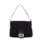 Fendi Handbag Mamma Baguette Black Leather