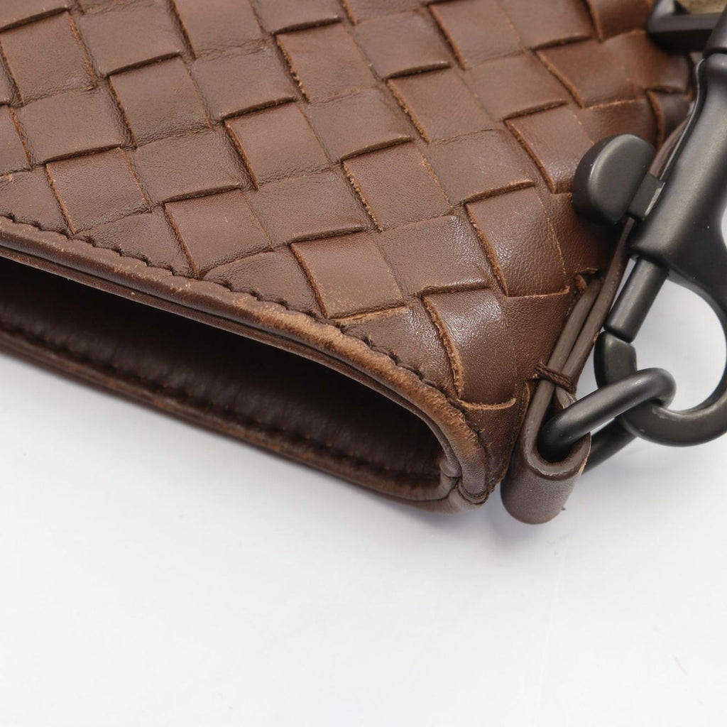Bottega Veneta Shoulder Bag Intrecciato Brown Leather — view 7