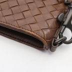 Bottega Veneta Shoulder Bag Intrecciato Brown Leather — view 7