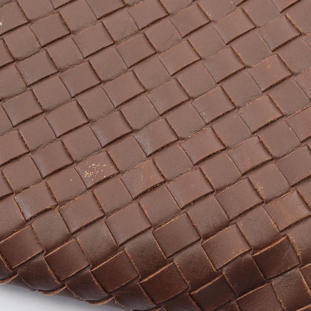 Bottega Veneta Shoulder Bag Intrecciato Brown Leather — view 8