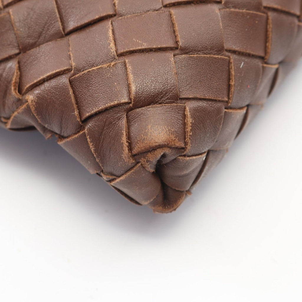 Bottega Veneta Shoulder Bag Intrecciato Brown Leather — view 9