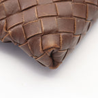 Bottega Veneta Shoulder Bag Intrecciato Brown Leather — view 9
