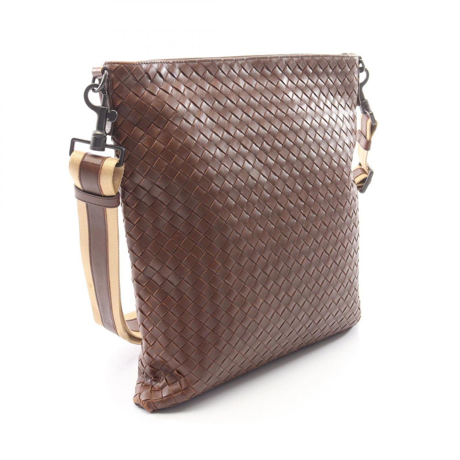 Bottega Veneta Shoulder Bag Intrecciato Brown Leather — view 2