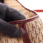 Dior Tote Trotter Beige Bordeaux Canvas Patent — view 7