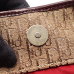 Dior Tote Trotter Beige Bordeaux Canvas Patent — view 5
