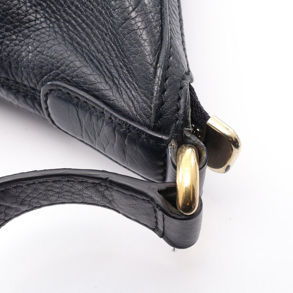 Gucci Shoulder Bag Soho Interlocking Navy Leather — view 7