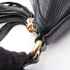 Gucci Shoulder Bag Soho Interlocking Navy Leather — view 6