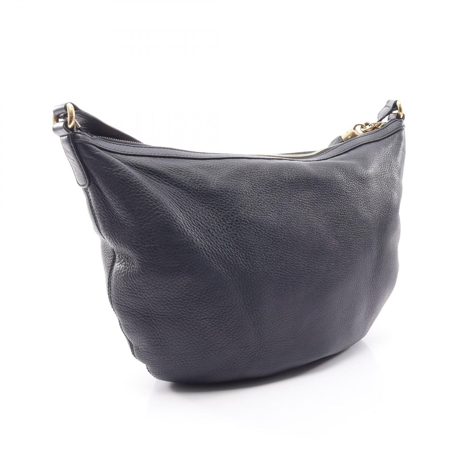 Gucci Shoulder Bag Soho Interlocking Navy Leather — view 2