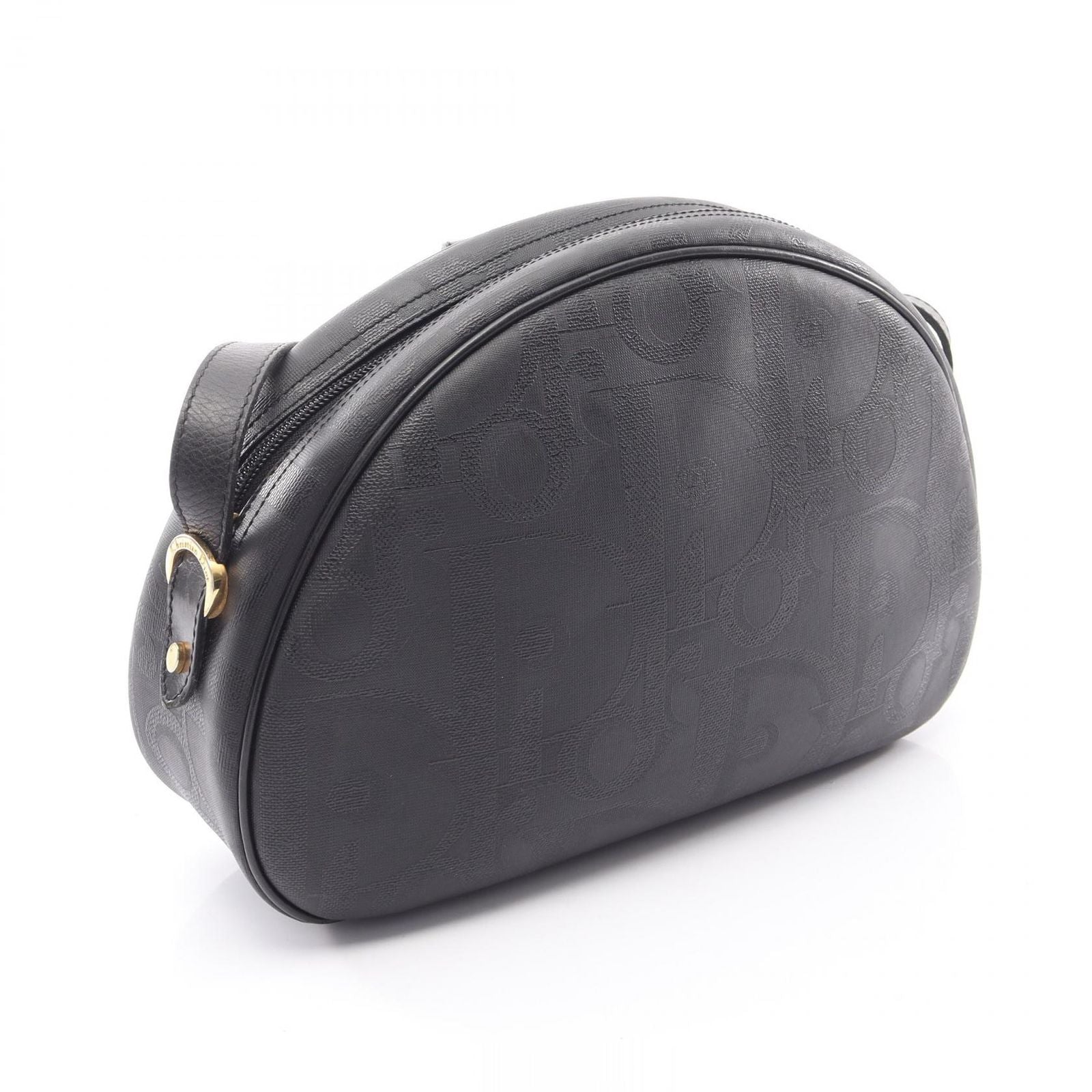 Dior Shoulder Bag Trotter Black Canvas Leather — view 2