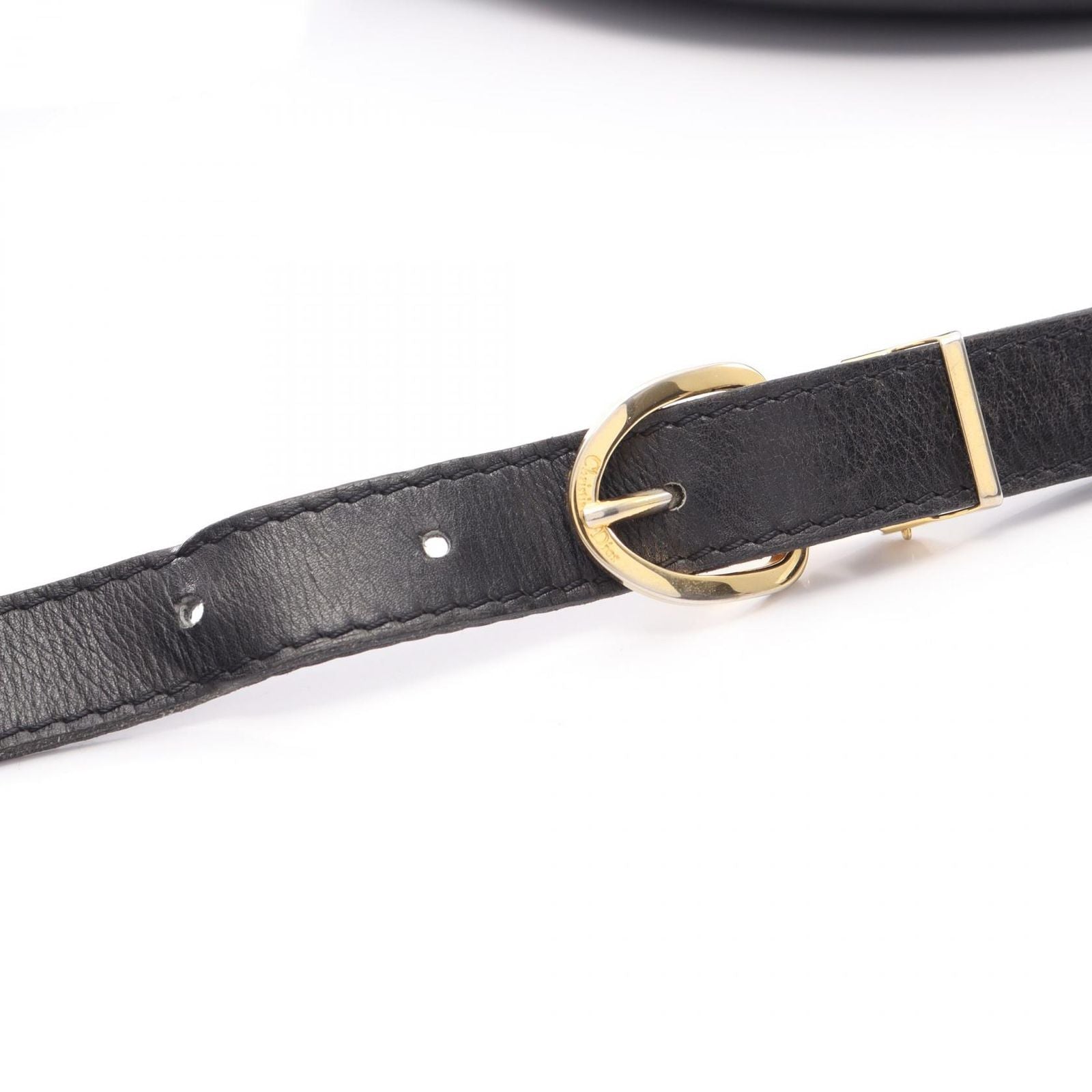 Dior Shoulder Bag Trotter Black Canvas Leather — view 7