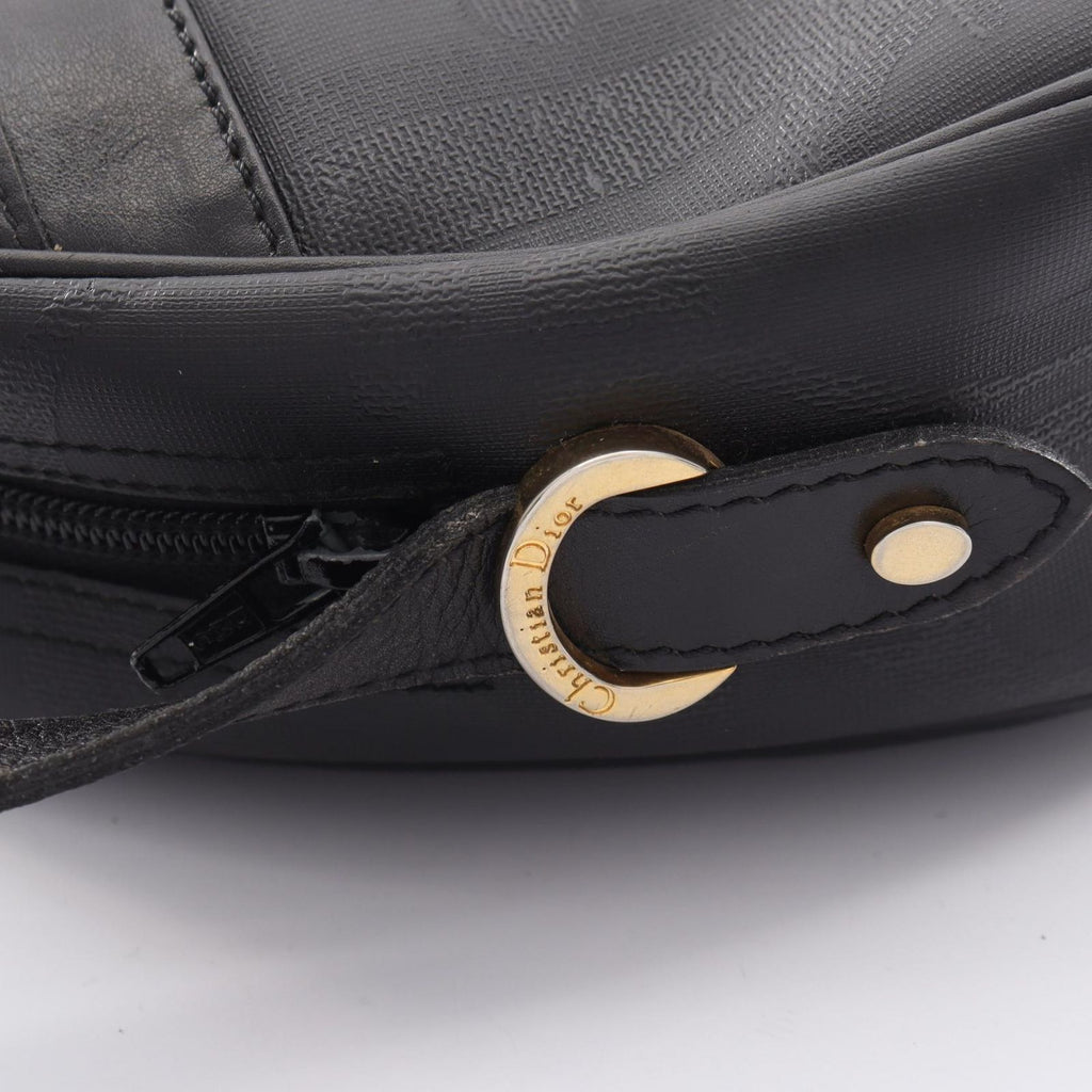 Dior Shoulder Bag Trotter Black Canvas Leather — view 6