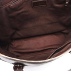 Loewe Tote Repeat Anagram Brown Leather Canvas — view 9