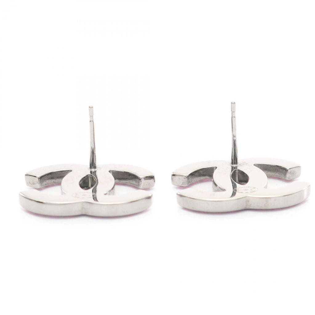 Chanel Earrings CC Logo 17k Stainless Steel — view 5