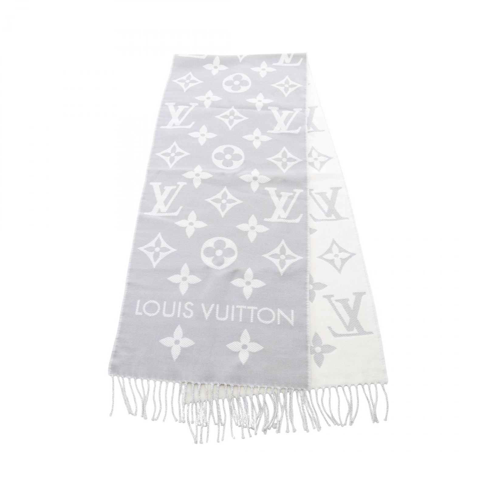 Louis Vuitton Scarf LV Essential Gray Wool