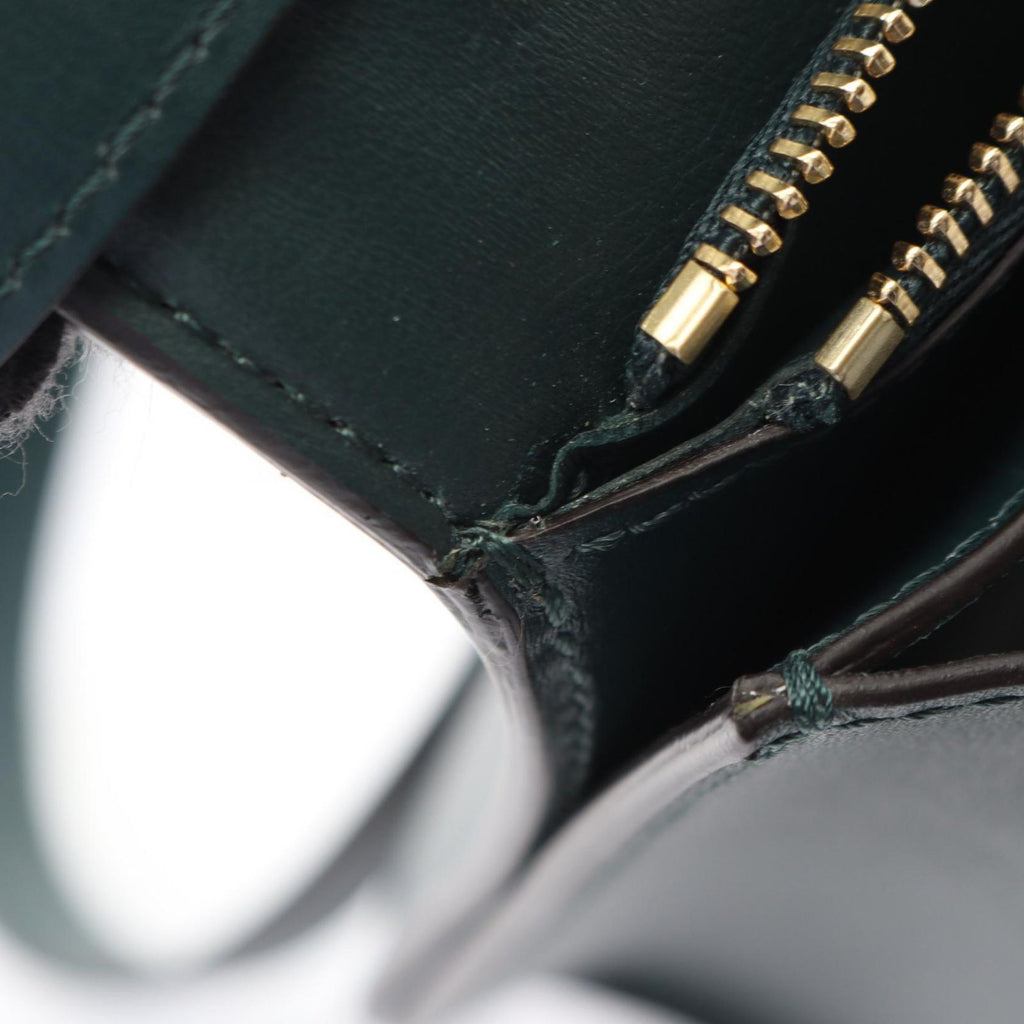 Celine Shoulder Bag Classic Box Green Leather — view 9
