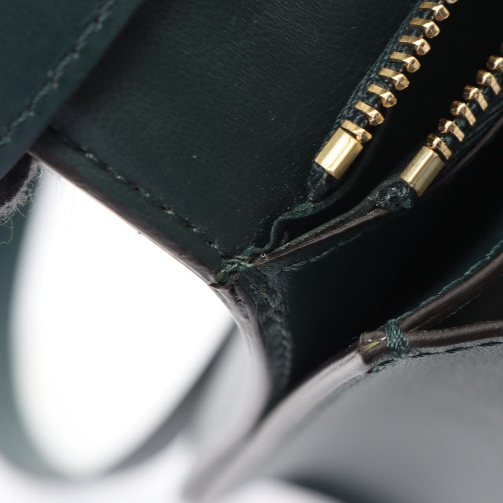 Celine Shoulder Bag Classic Box Green Leather — view 9