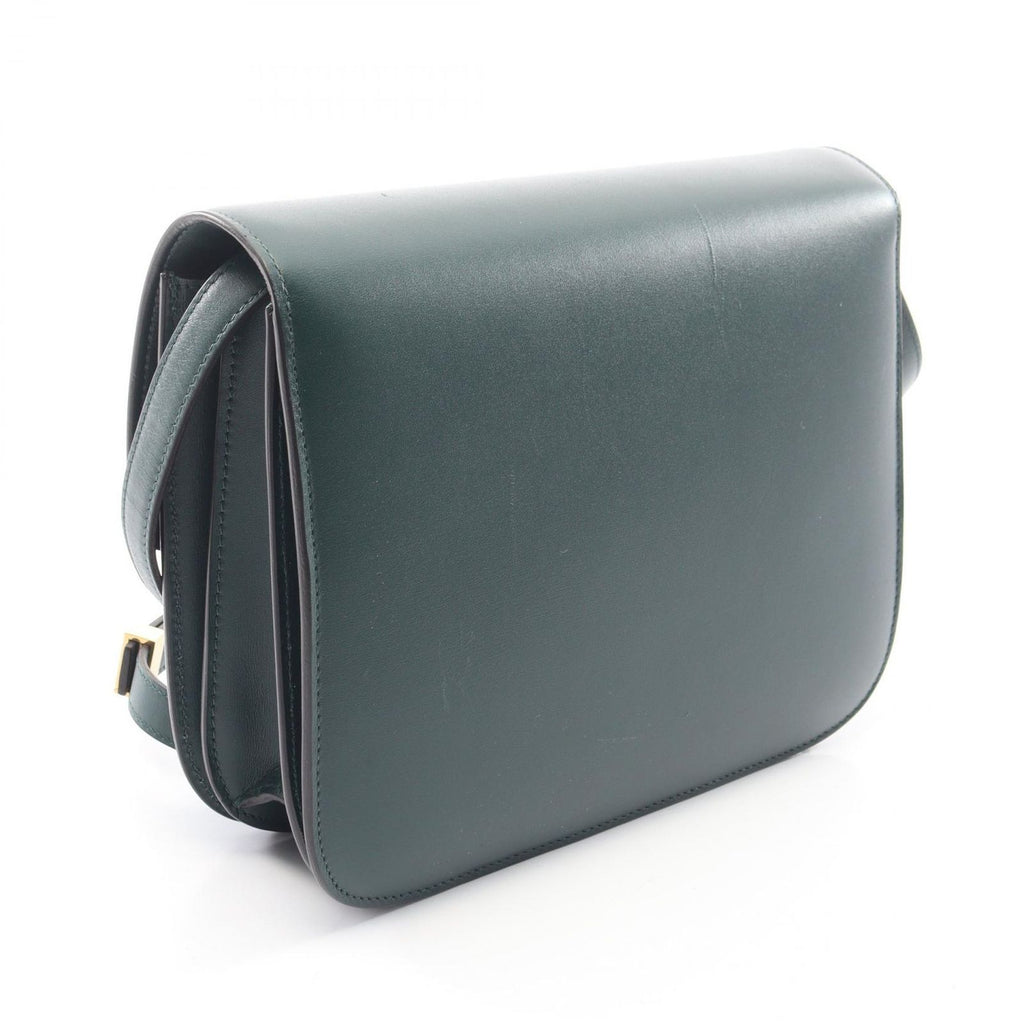 Celine Shoulder Bag Classic Box Green Leather — view 2