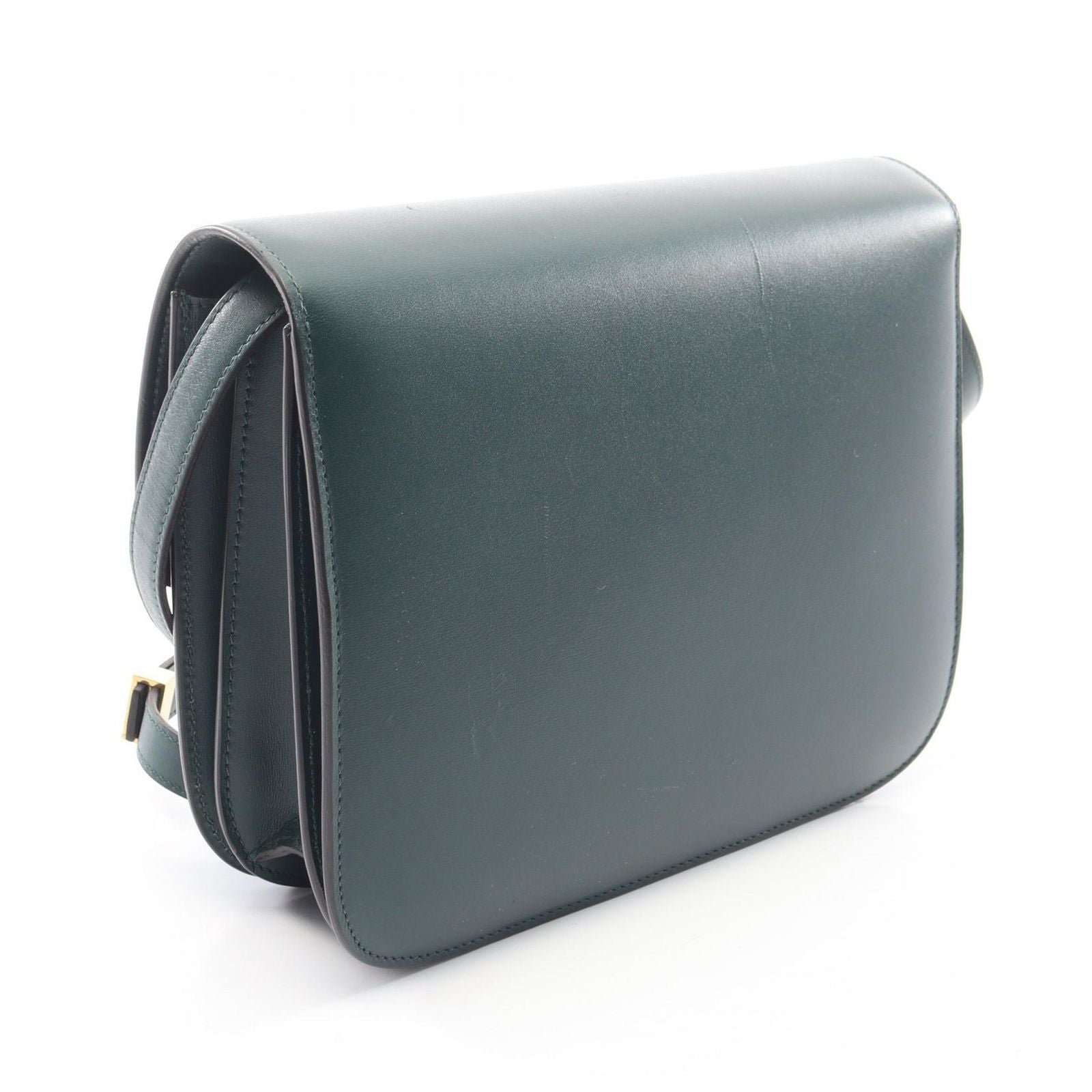 Celine Shoulder Bag Classic Box Green Leather — view 2