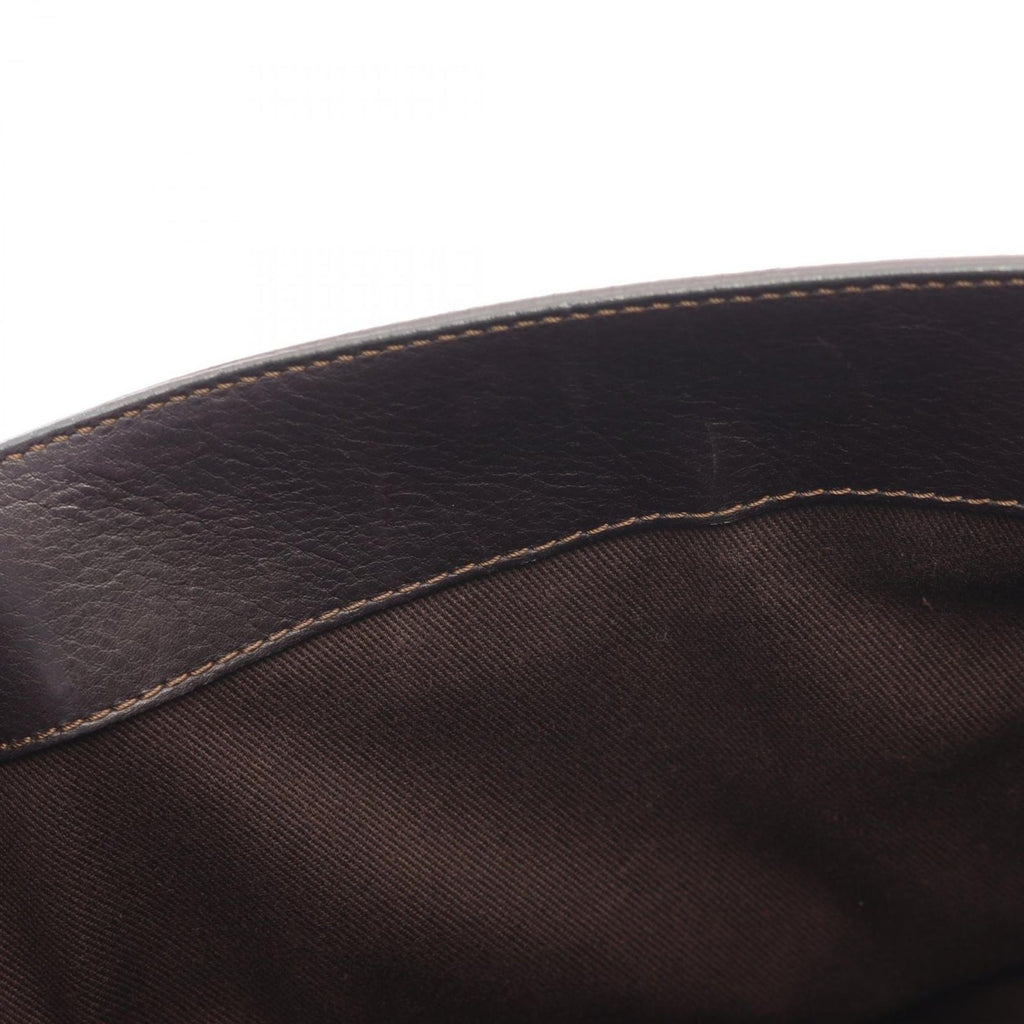 Celine Handbag Boogie Bag Dark Brown Leather — view 5