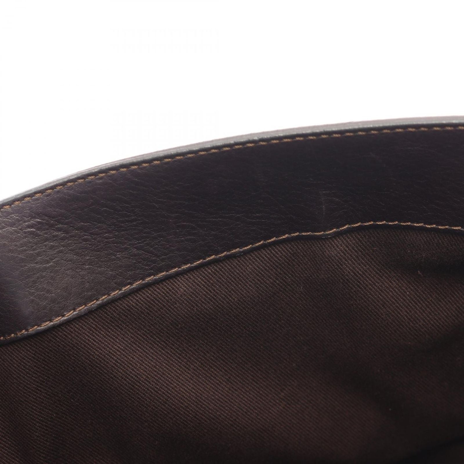Celine Handbag Boogie Bag Dark Brown Leather — view 5