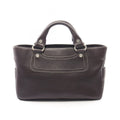 Celine Handbag Boogie Bag Dark Brown Leather