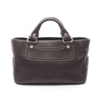 Celine Handbag Boogie Bag Dark Brown Leather