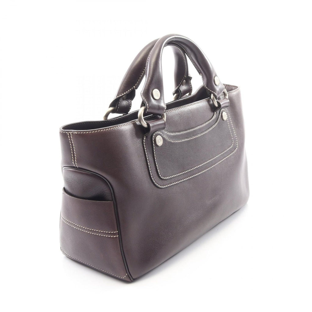 Celine Handbag Boogie Bag Dark Brown Leather — view 2