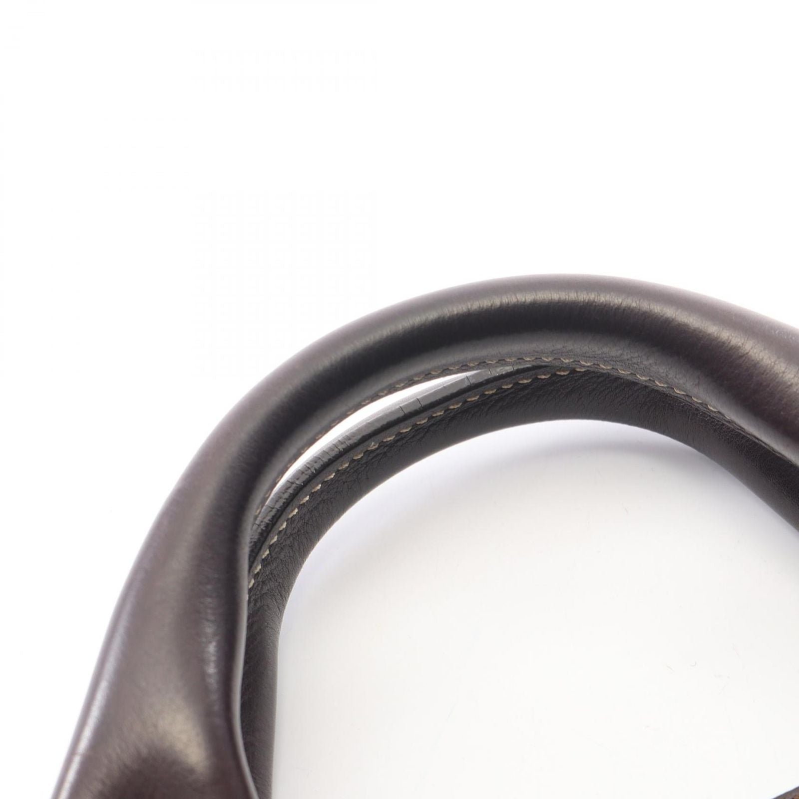 Celine Handbag Boogie Bag Dark Brown Leather — view 8